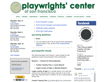 Tablet Screenshot of playwrightscentersf.org